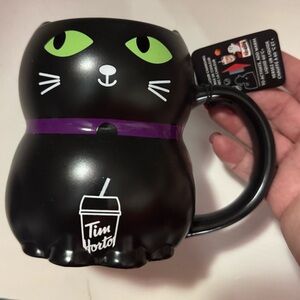 Tim Hortons Black Cat Mug Halloween 2025